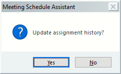 Update Assignment History