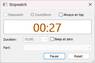 The countdown in amber, with less than 30 seconds left