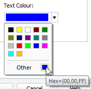 Text Colour