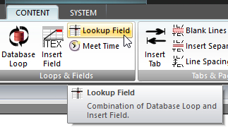 Lookup Field button